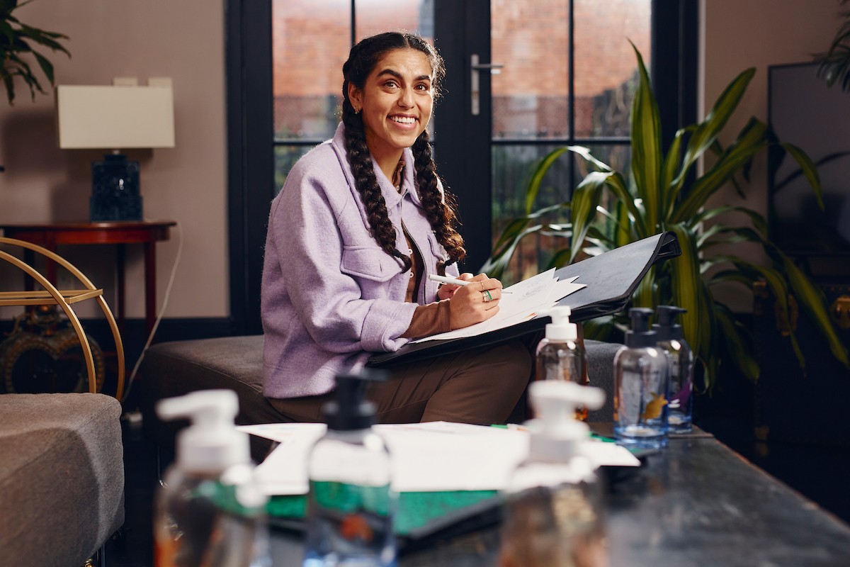 Greg Funnell: Greg photographs Blueland x Mona Chalabi 